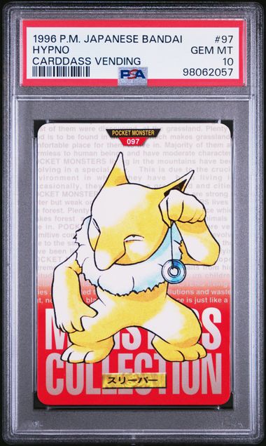 Hypno card PSA 10, cert 98062057