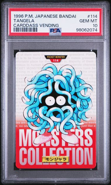 Tangela card PSA 10, cert 98062074