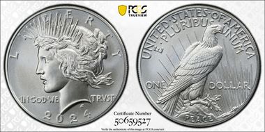 2024 $1 Peace Dollar MS69