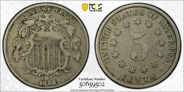 1882 5C DDO FS-101 VF20