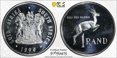1990 Rand Silver PR68CAM