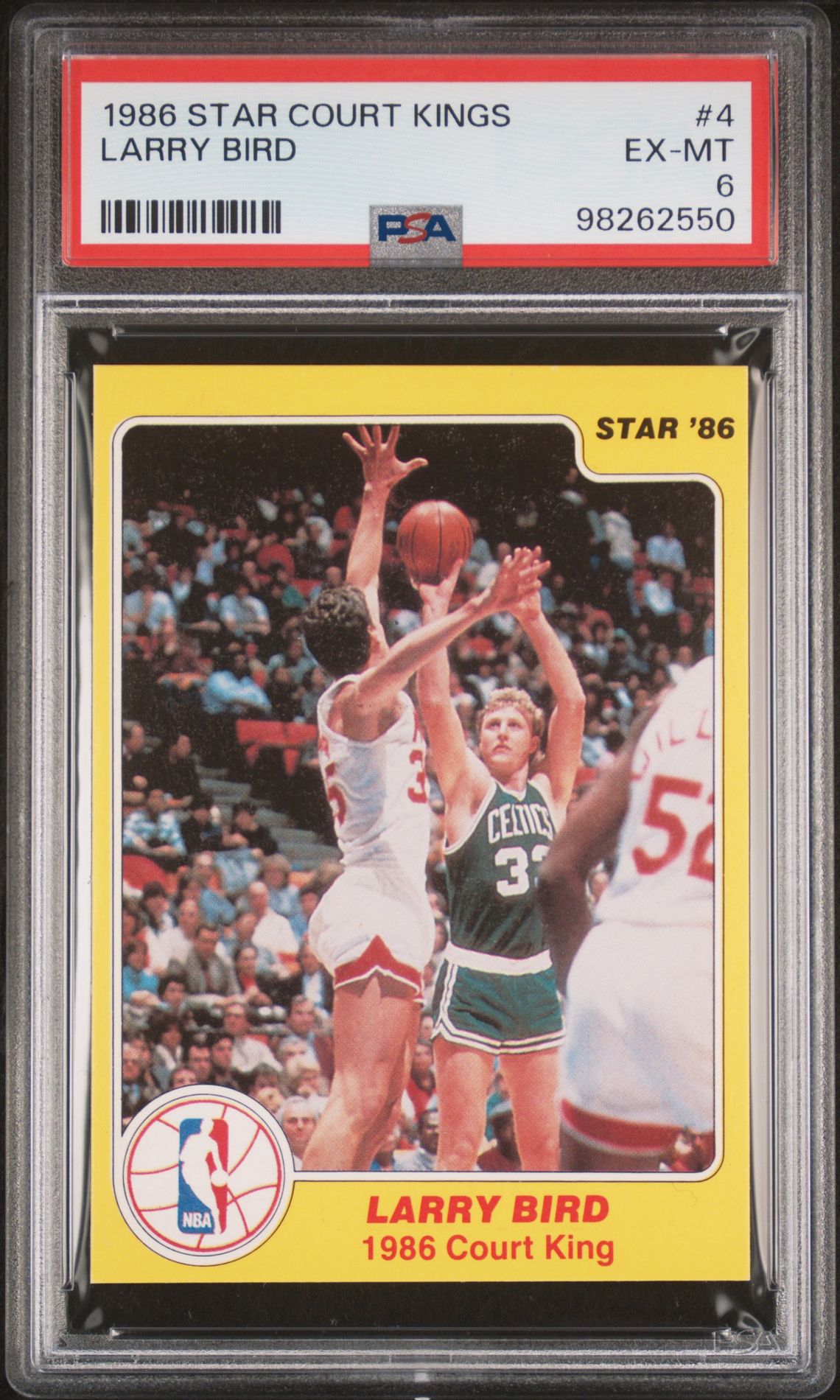 1986 STAR COURT KINGS #4 Larry Bird front