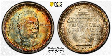 1946-D 50C Booker T. Washington MS67+ 