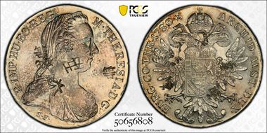 "1780"-S.F. Thaler Modern Restrike (1853-Present) N1