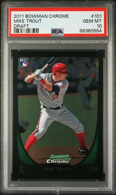 2011 Bowman BOWMAN CHROME DRAFT DRAFT #101 Mike Trout front