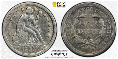 1853-O 10C Arrows, F-101 N1