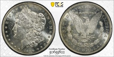 1890-CC $1 MS62