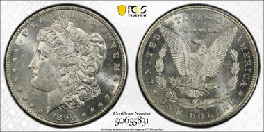 1890-CC $1 MS62