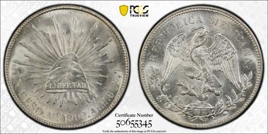 1908-Mo AM Peso KM-409.2 MS65