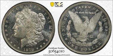 1878 7TF $1 Reverse of 1878 MS64PL