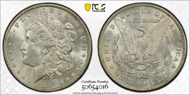 1891 $1 MS62