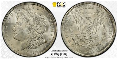 1921 $1 Morgan MS64