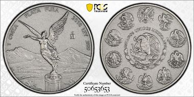 2018-Mo Onza Libertad Ag - Antiqued SP70