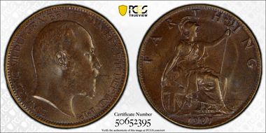 1907 1/4D S-3992 Blackened finish MS64