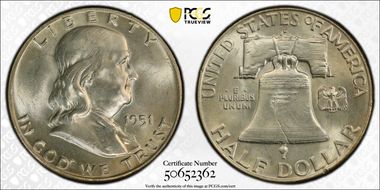 1951-D 50C MS64FBL
