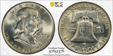 1957-D 50C MS64
