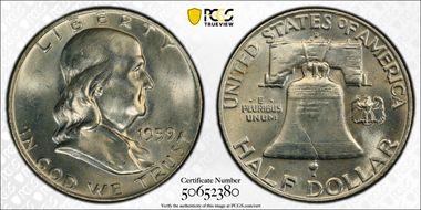 1959-D 50C MS64FBL