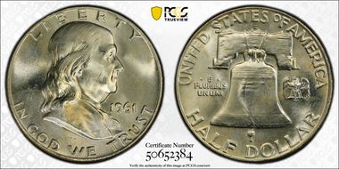 1961-D 50C MS64