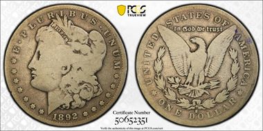 1892-S $1 N1