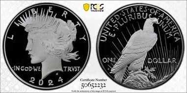 2024-S $1 Peace Dollar First Strike PR70DCAM