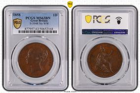 1858 1D S-3948 No WW MS63BN