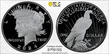 2024-S $1 Peace Dollar First Strike PR70DCAM