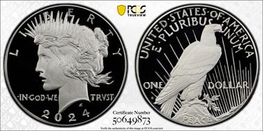 2024-S $1 Peace Dollar First Strike PR70DCAM