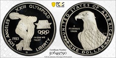 1983-S $1 Olympic PR69DCAM