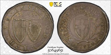 1651 1/2 Cr S-3215 Commonwealth MS62