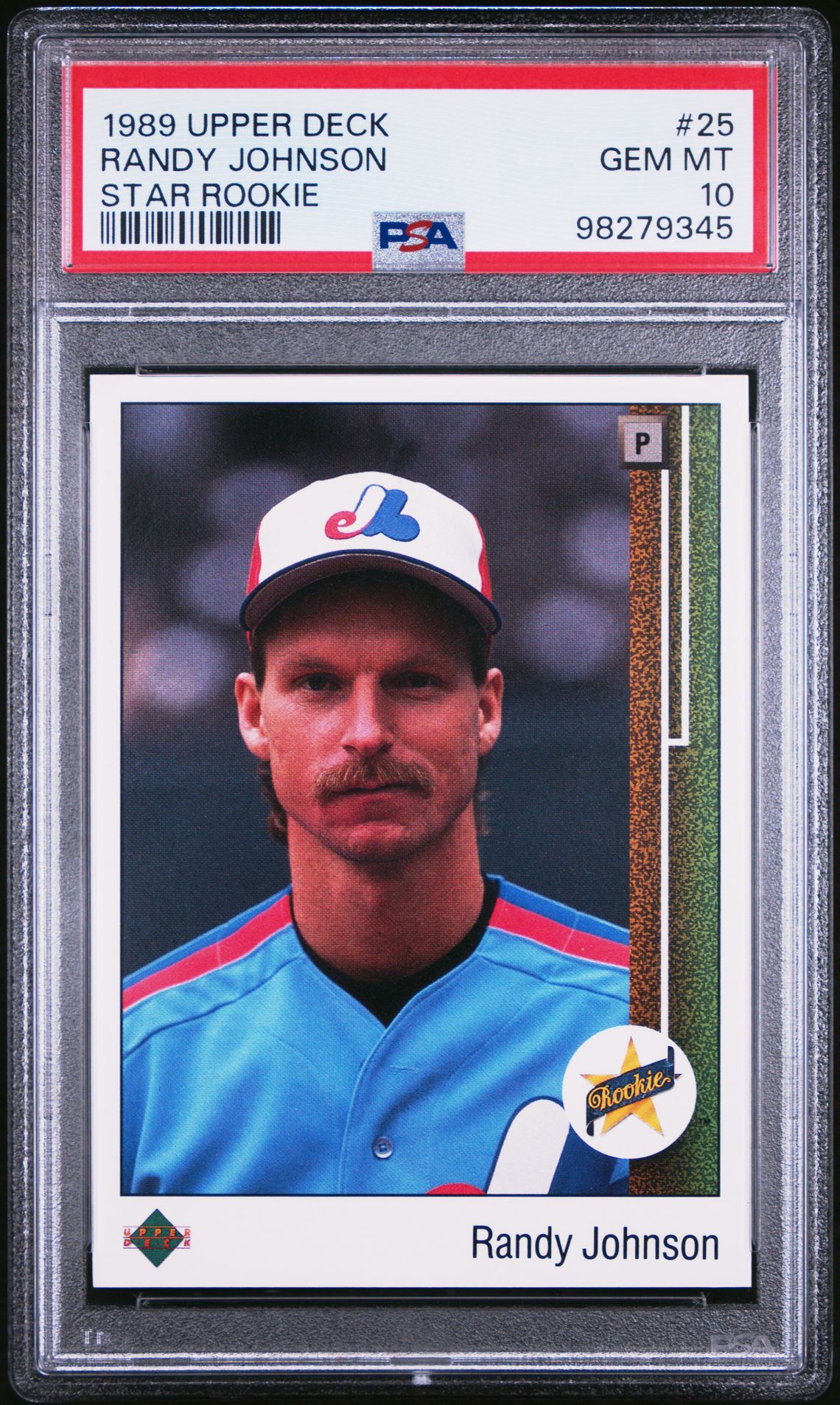 1989 UPPER DECK RANDY JOHNSON STAR ROOKIE 25 GEM MT 10 front