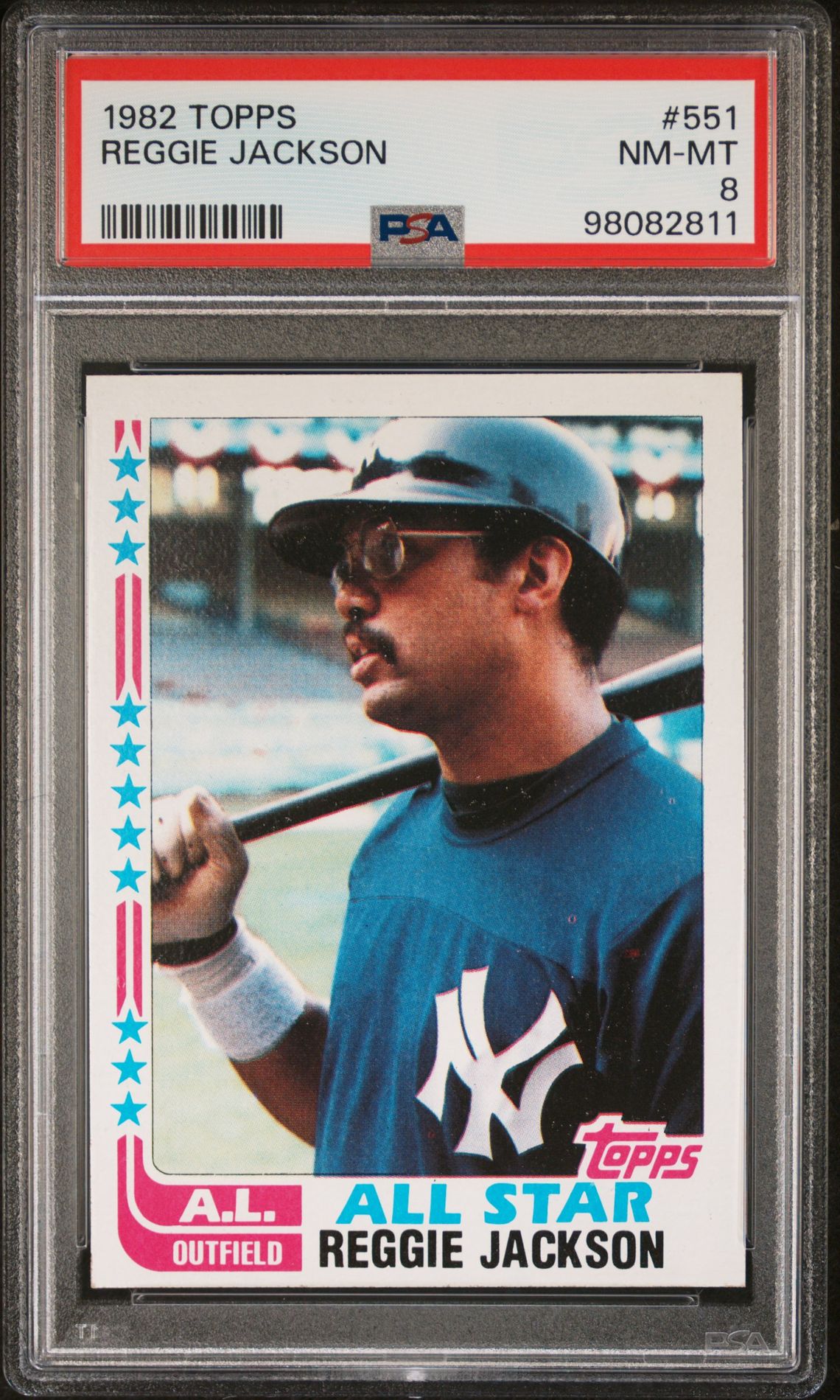 1982 Topps TOPPS #551 Reggie Jackson front