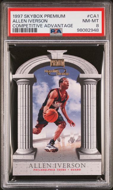 1997 Skybox Premium Competitive Advantage Allen Iverson #Ca1 (Competitive Advantage) Nm-Mt 8 front
