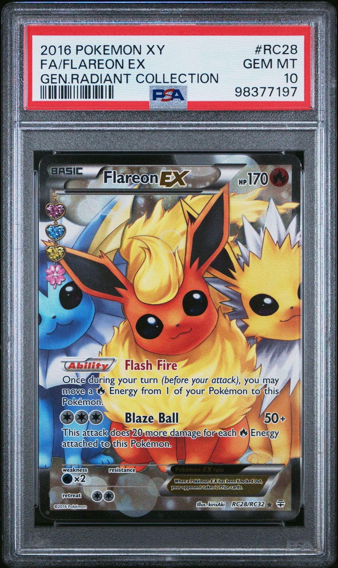 2016 Pokemon POKEMON XY GENERATIONS RADIANT COLLECTION GEN.RADIANT COLLECTION #RC28 Fa/Flareon Ex front