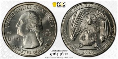 2020-W 25C American Samoa NP V75 MS66