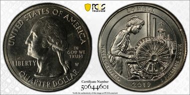 2019-W 25C Lowell NP MS64