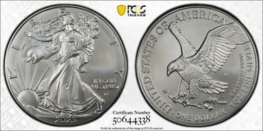 2023-W $1 Burnished Silver Eagle SP70