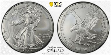 2023-W $1 Burnished Silver Eagle SP70