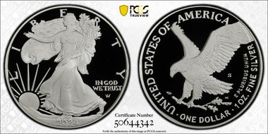 2024-S $1 Silver Eagle PR70DCAM