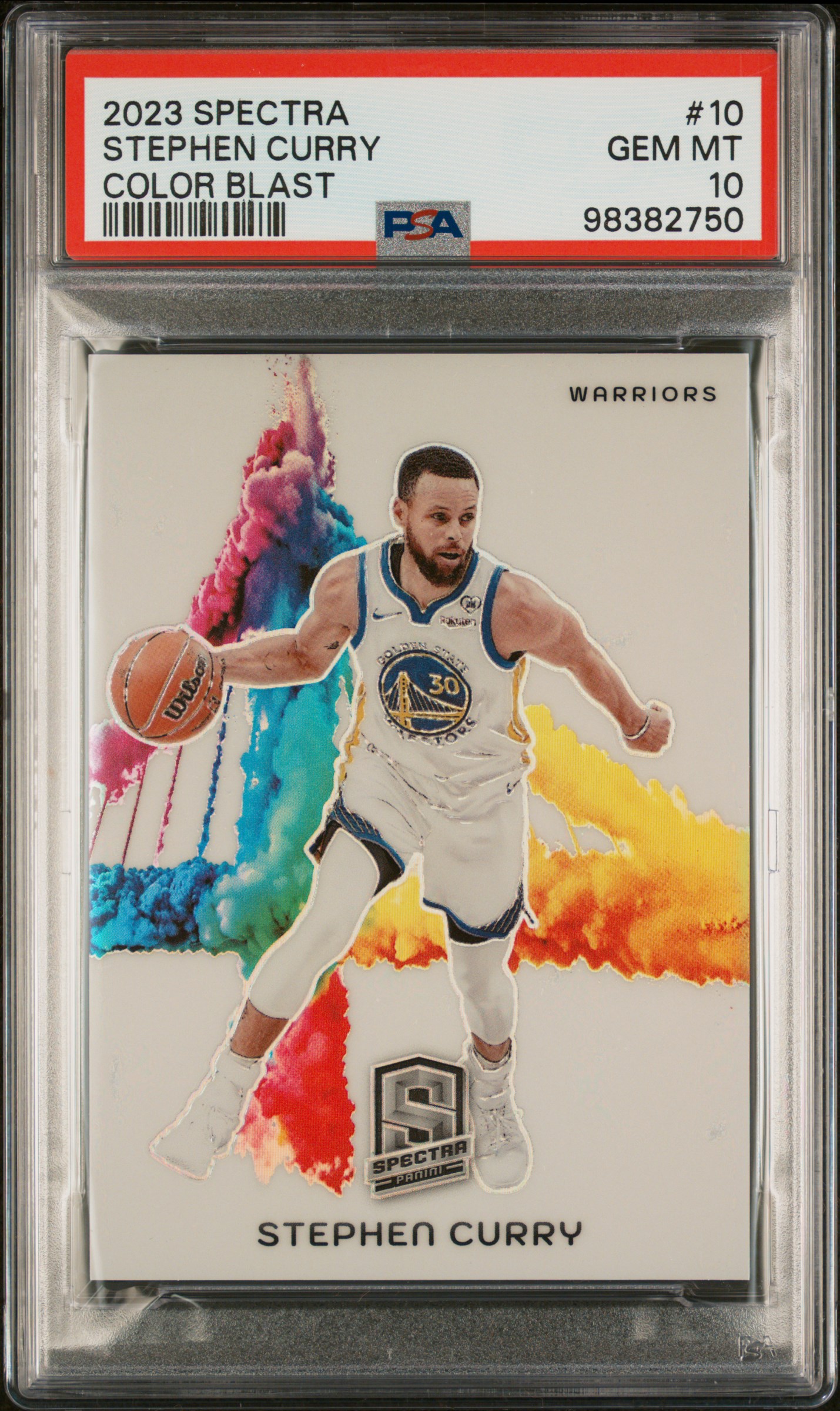 2023 STEPHEN CURRY PANINI SPECTRA COLOR BLAST COLOR BLAST