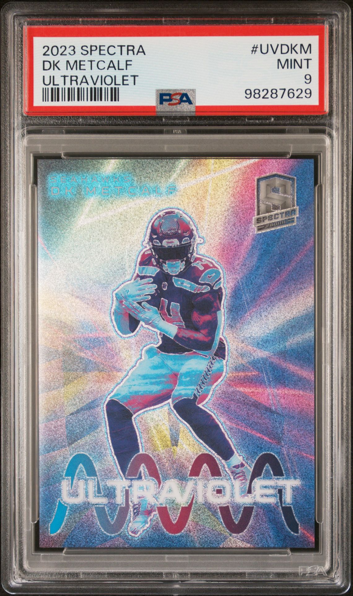2023 Panini PANINI SPECTRA ULTRAVIOLET #UVDKM Dk Metcalf front