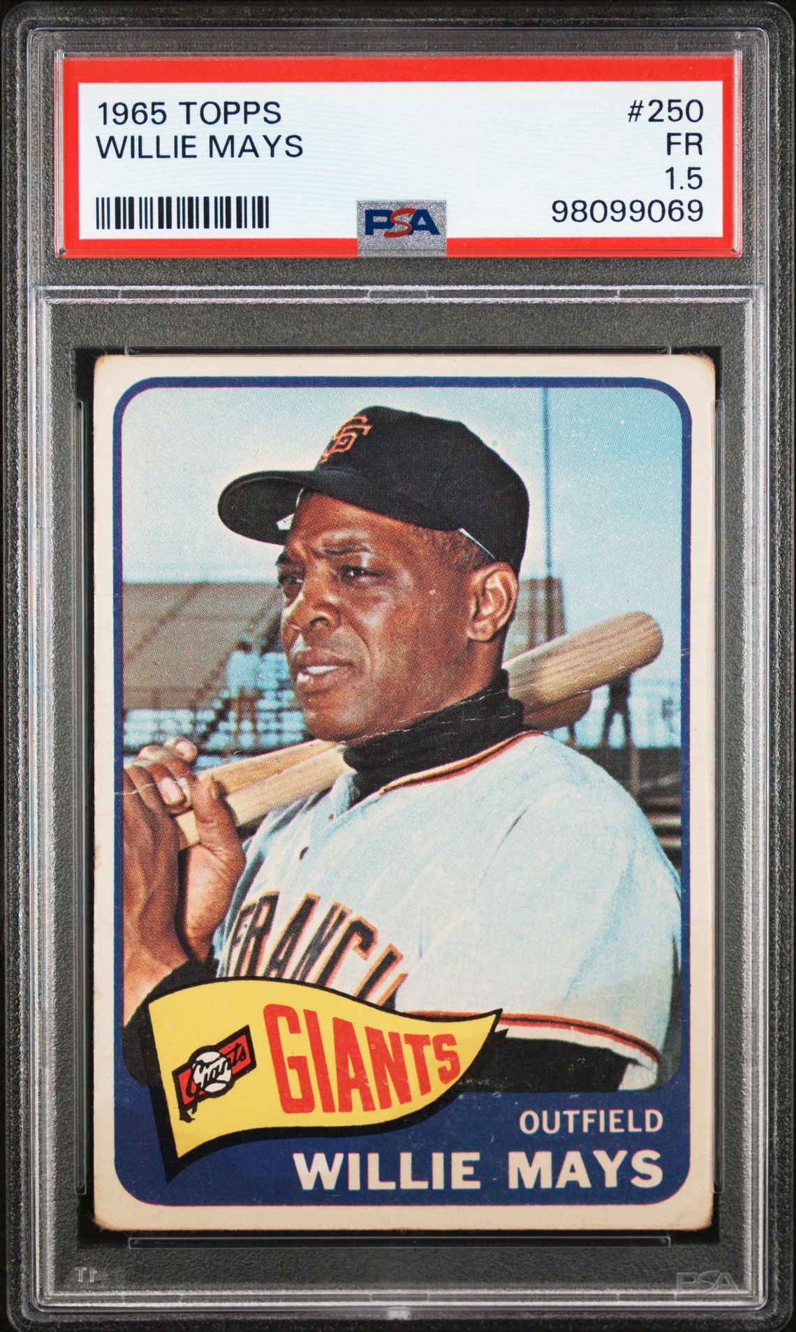 1965 Topps TOPPS #250 Willie Mays front