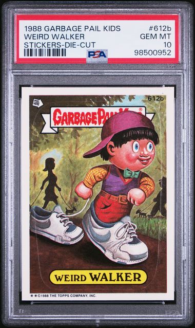 1988 Topps Garbage Pail Kids STICKERS-DIE-CUT Walker front
