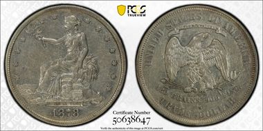 1878-S T$1 Trade XF45