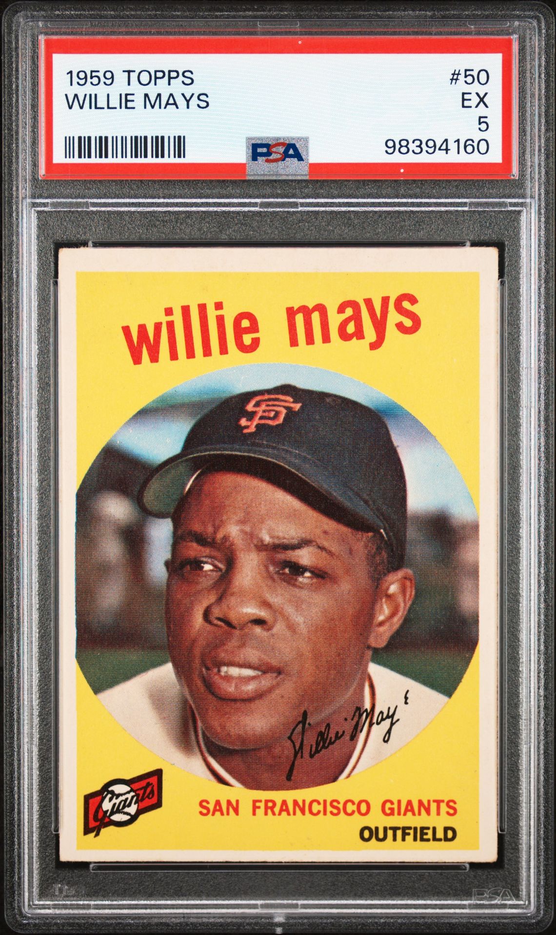 1959 Topps TOPPS #50 Willie Mays front