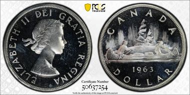 1963 S$1 PL65CAM