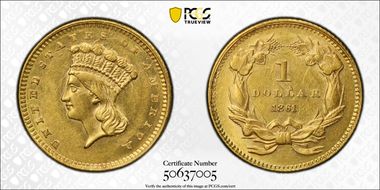 1861 G$1 AU58