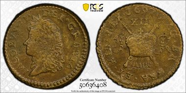 1690 June Shil S-6582E Gun Money AU53