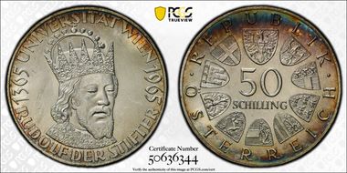 1965 50 Sch Vienna Univ. MS63