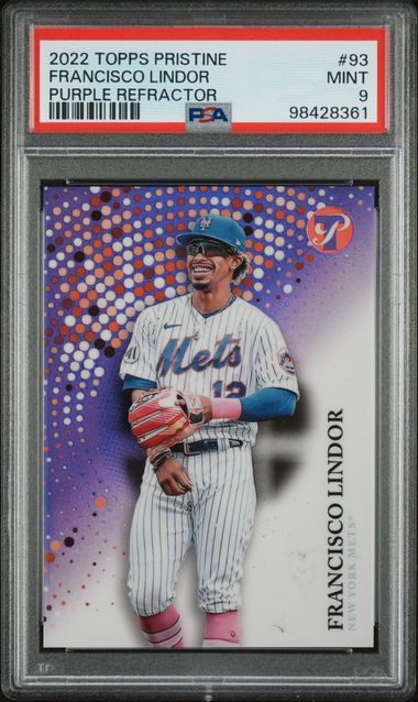2022 Topps Purple Refractor #93 Francisco Lindor front