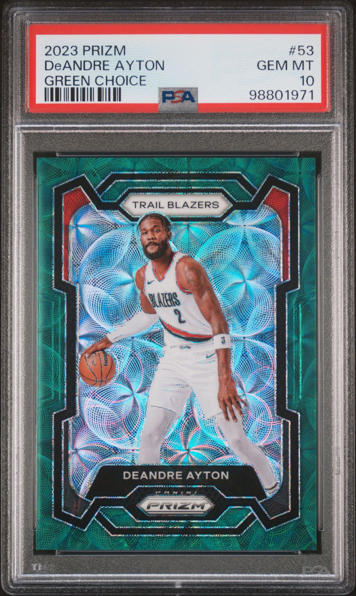 2023 Panini Prizm Green #53 Deandre Ayton front